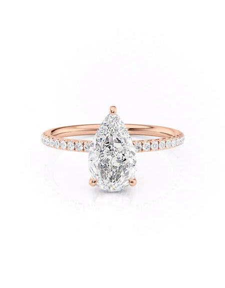 Pear Rose Gold 14K The Low Profile Kamellie, Pear Rose Gold 18K The Low Profile Kamellie