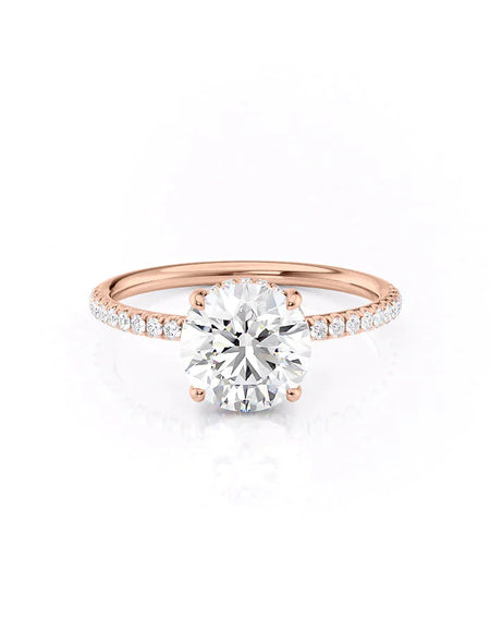 Round Rose Gold 14K The Low Profile Kamellie, Round Rose Gold 18K The Low Profile Kamellie