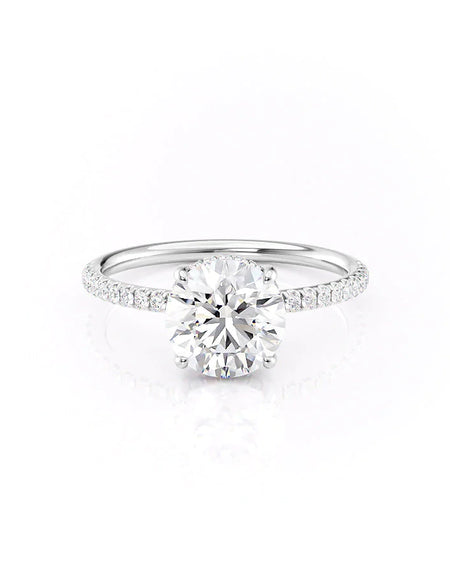 Round White Gold 14K The Low Profile Kamellie, Round White Gold 18K The Low Profile Kamellie