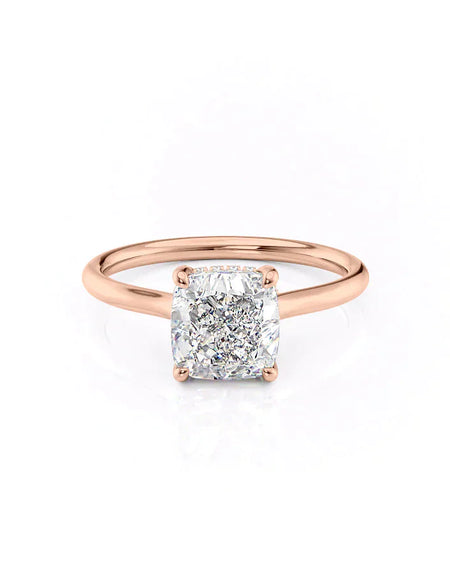 Cushion Rose Gold 14K The Ellie, Cushion Rose Gold 18K The Ellie