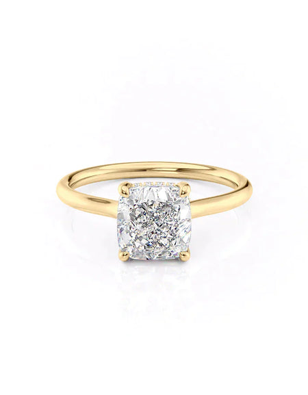 Cushion Yellow Gold 14K The Ellie, Cushion Yellow Gold 18K The Ellie