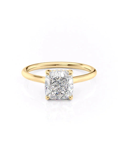 Cushion Yellow Gold 14K The Ellie, Cushion Yellow Gold 18K The Ellie