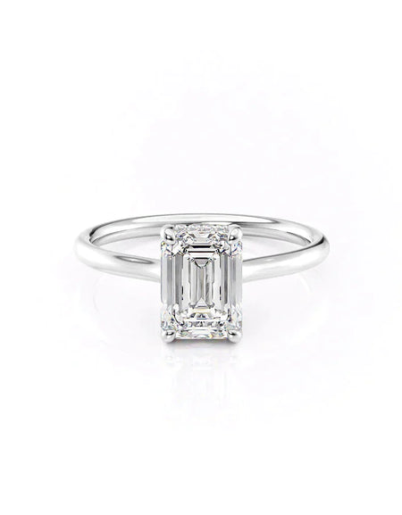 Emerald White Gold 14K The Ellie, Emerald White Gold 18K The Ellie