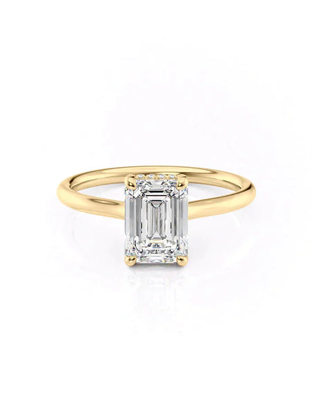 Emerald Yellow Gold 14K The Ellie, Emerald Yellow Gold 18K The Ellie