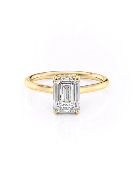 Emerald Yellow Gold 14K The Ellie, Emerald Yellow Gold 18K The Ellie
