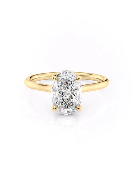 Oval Yellow Gold 14K The Ellie, Oval Yellow Gold 18K The Ellie