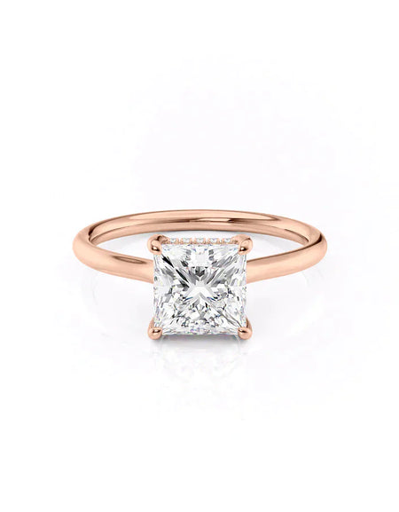 Princess Rose Gold 14K The Ellie, Princess Rose Gold 18K The Ellie
