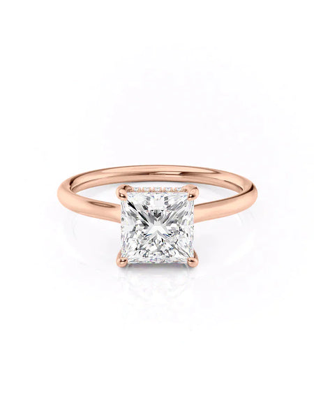 Princess Rose Gold 14K The Ellie, Princess Rose Gold 18K The Ellie