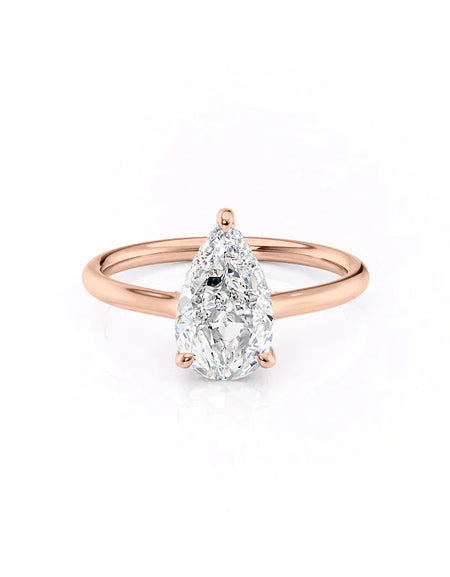Pear Rose Gold 14K The Ellie, Pear Rose Gold 18K The Ellie