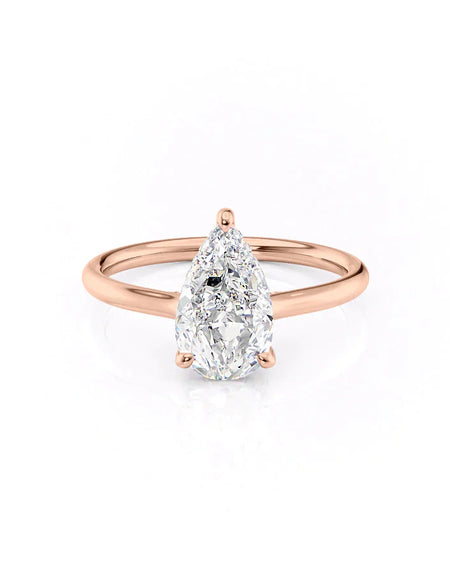 Pear Rose Gold 14K The Ellie, Pear Rose Gold 18K The Ellie