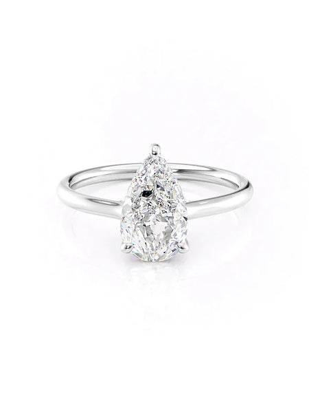 Pear White Gold 14K The Ellie, Pear White Gold 18K The Ellie