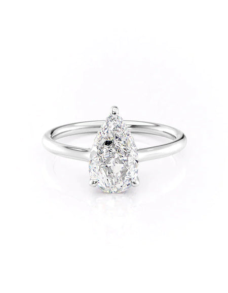 Pear White Gold 14K The Ellie, Pear White Gold 18K The Ellie