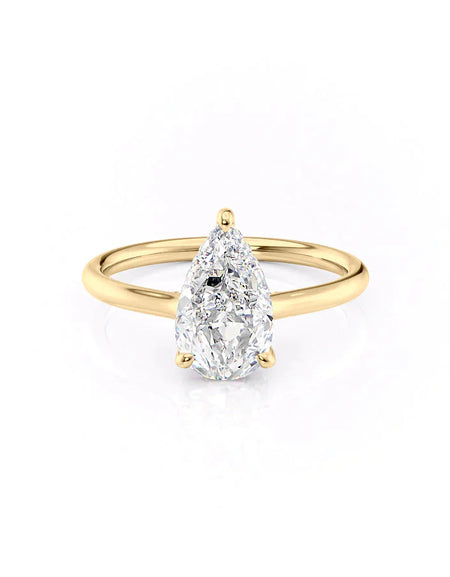 Pear Yellow Gold 14K The Ellie, Pear Yellow Gold 18K The Ellie