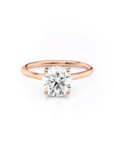 Round Rose Gold 14K The Ellie, Round Rose Gold 18K The Ellie