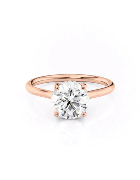 Round Rose Gold 14K The Ellie, Round Rose Gold 18K The Ellie