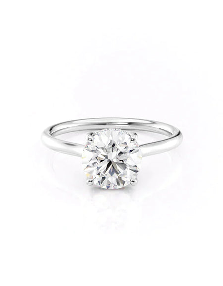 Round White Gold 14K The Ellie, Round White Gold 18K The Ellie