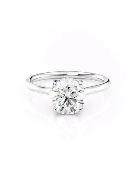 Round White Gold 14K The Ellie, Round White Gold 18K The Ellie