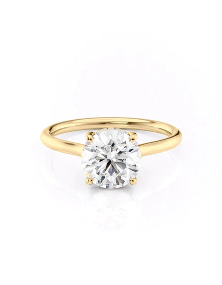 Round Yellow Gold 14K The Ellie, Round Yellow Gold 18K The Ellie