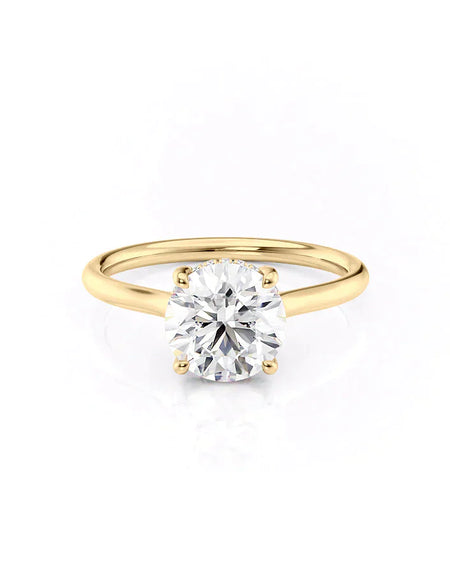 Round Yellow Gold 14K The Ellie, Round Yellow Gold 18K The Ellie