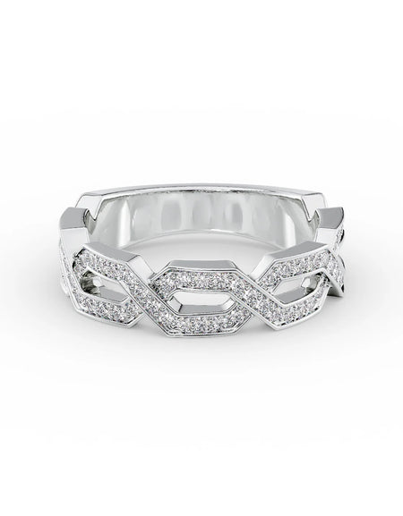 14k White Gold Square Slides