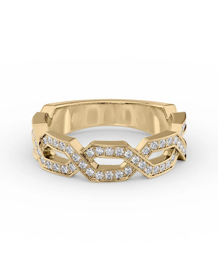 14k Yellow Gold Square Slides