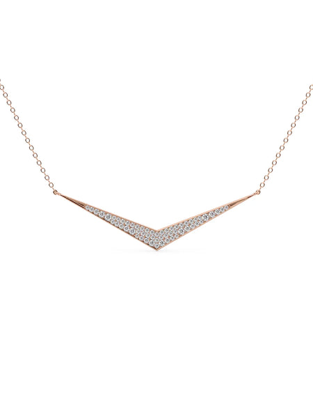 14k Rose Gold Wing Pendant