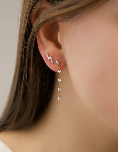 Lightning Bolt Studs YG Model