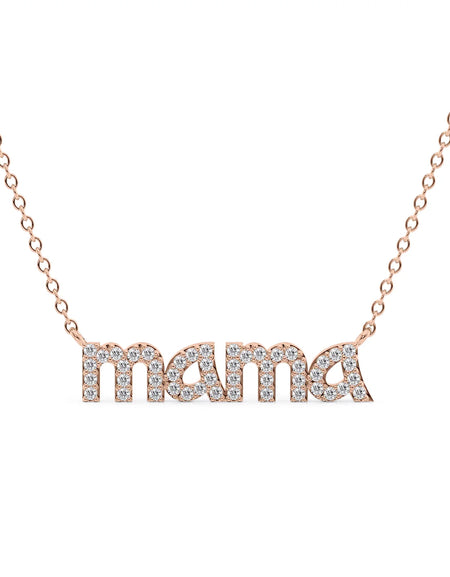 14k Rose Gold Mama Pendant