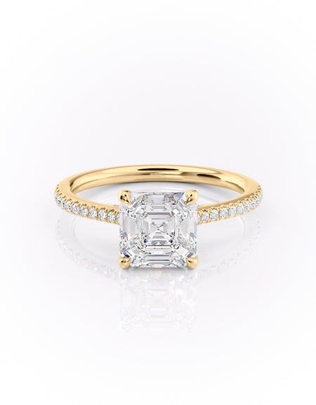The Pave Claire 2ct YG ASH