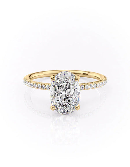 The Pave Petal Kamellie YG OV