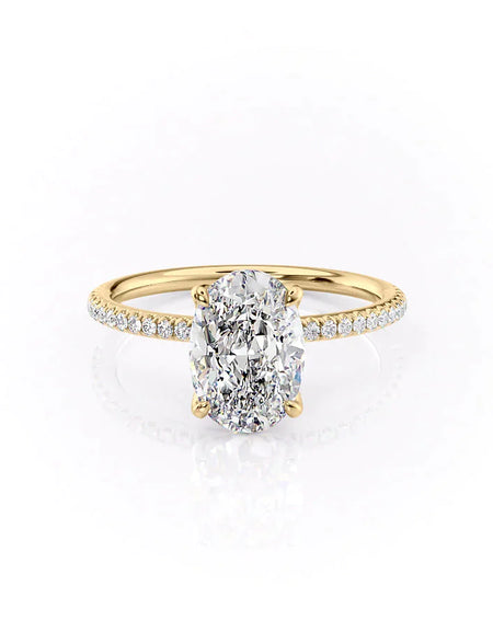The Pave Petal Kamellie YG OV