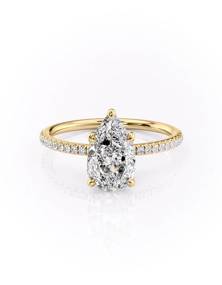 The Pave Petal Kamellie YG PS