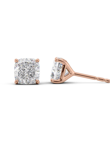 Stud Earrings 5ct RG CU