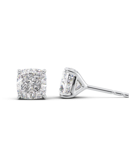 Stud Earrings 5ct WG CU