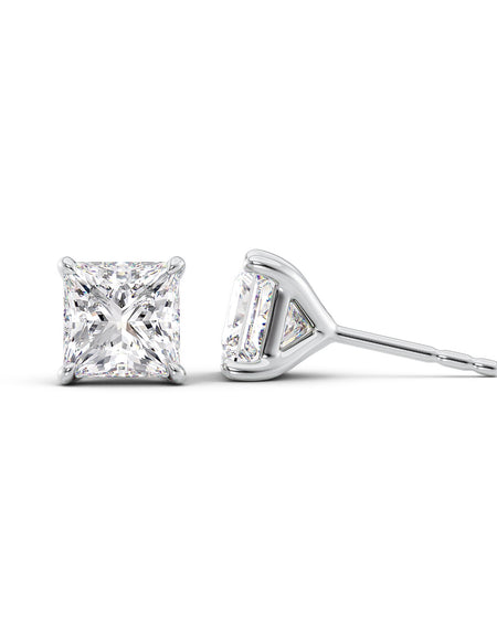 Stud Earrings 5ct WG PR