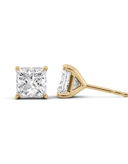 Stud Earrings 5ct YG PR