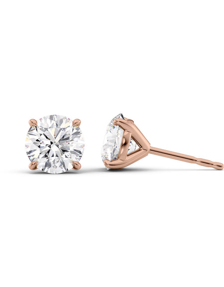 Stud Earrings 5ct RG R
