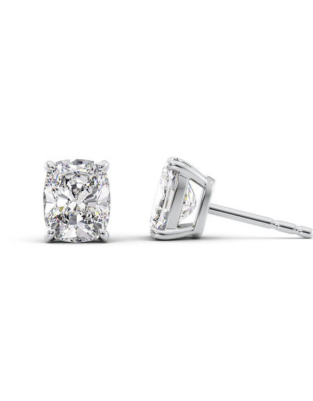 Basket Stud Earrings 5ct WG ECU
