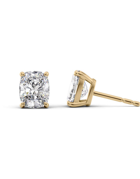 Basket Stud Earrings 5ct YG ECU