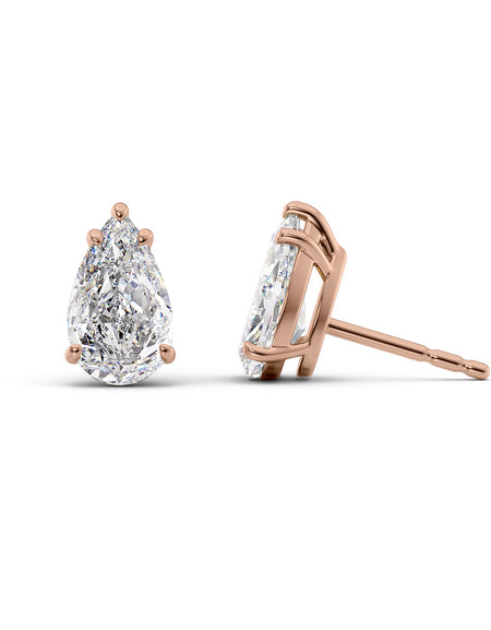 Basket Stud Earrings 5ct RG PS