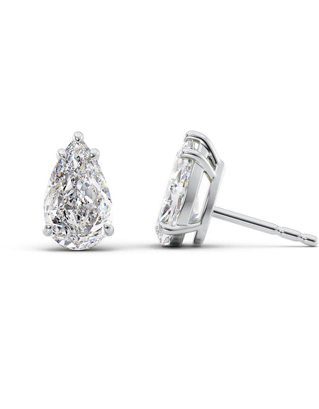 Basket Stud Earrings 5ct WG PS