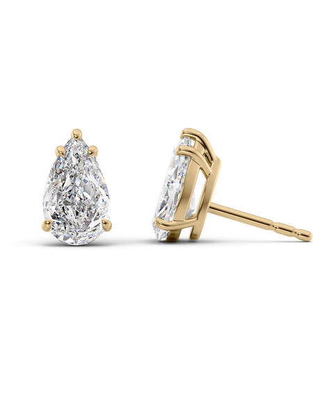 Basket Stud Earrings 5ct YG PS