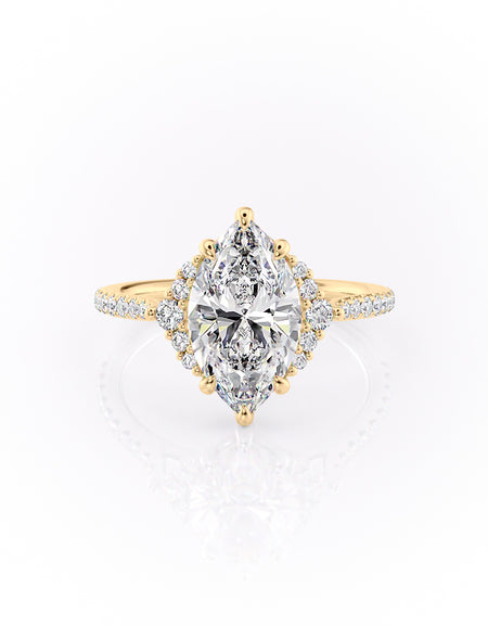 The Pave Victoria 2ct YG MQ