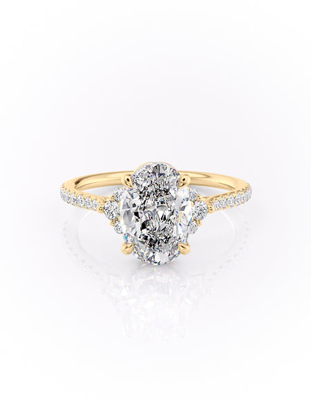 The Pave Victoria 2ct YG OV