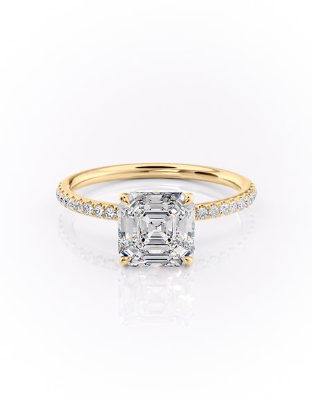 The Pave Lily 2ct YG ASH
