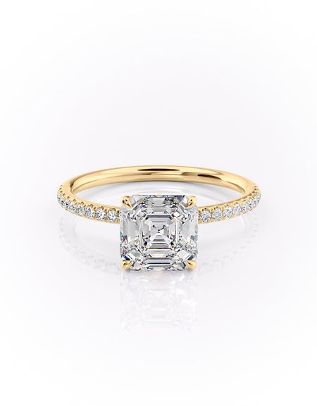 The Pave Lily 2ct YG ASH