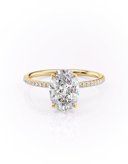 The Pave Lily YG OV