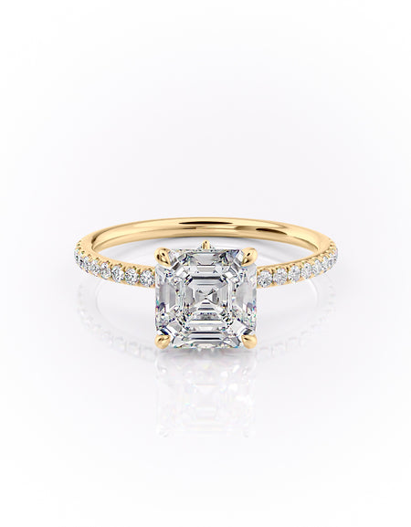 The Pave Luna 2ct YG ASH