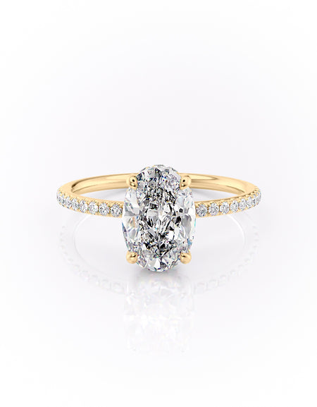 The Pave Sandra 2ct YG OV