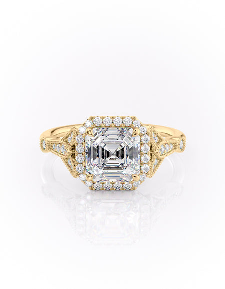 The Halo Stephanie 2ct YG ASH